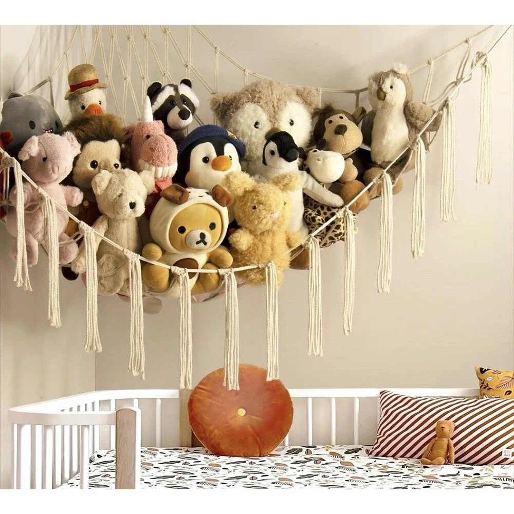 Extra Large Stuffed Animal Wall Storage Hammock Plush Toy Organizer Hanging